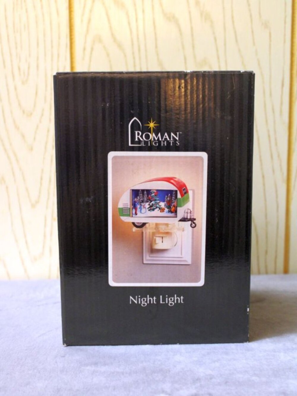 Roman Lights Nightlight Christmas Scene on Trailer - NIB